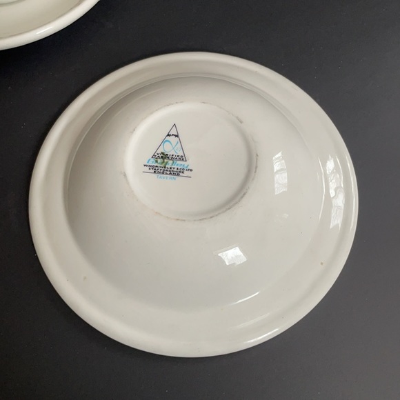 Vintage Grindley Staffordshire England Tavern Teacup & Saucer & Berry Bowl 3 Pc - Picture 7 of 10